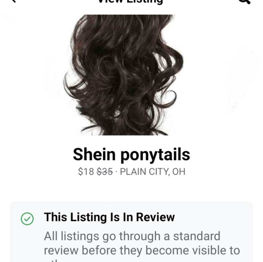 Shein ponytails